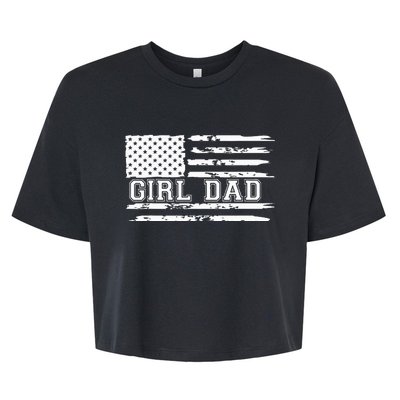 Proud Dad Of Father Of For Dad Xmas Fathers Day Bella+Canvas Jersey Crop Tee