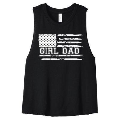 Proud Dad Of Father Of For Dad Xmas Fathers Day Women's Racerback Cropped Tank