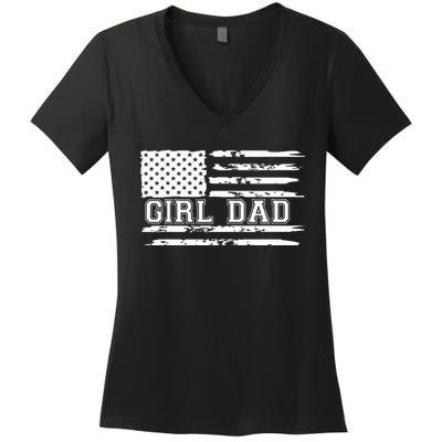 Proud Dad Of Father Of For Dad Xmas Fathers Day Women's V-Neck T-Shirt