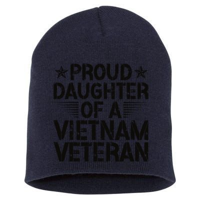 Proud Daughter Of A Vietnam Veteran Vintage Design For Short Acrylic Beanie