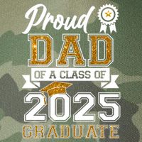 Proud Dad Of A Class Of 2025 Graduate Legacy Tie Dye Trucker Hat