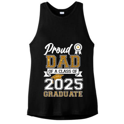 Proud Dad Of A Class Of 2025 Graduate Ladies PosiCharge Tri-Blend Wicking Tank
