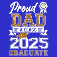 Proud Dad Of A Class Of 2025 Graduate Kids Hoodie
