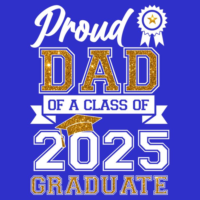 Proud Dad Of A Class Of 2025 Graduate Kids Hoodie