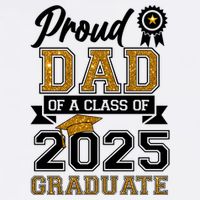 Proud Dad Of A Class Of 2025 Graduate Garment-Dyed Sweatshirt