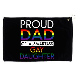 Proud Dad Of A Daughter Straight Ally Pride Month Grommeted Golf Towel