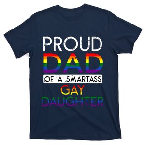 Proud Dad Of A Daughter Straight Ally Pride Month T-Shirt