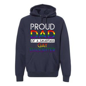 Proud Dad Of A Daughter Straight Ally Pride Month Premium Hoodie