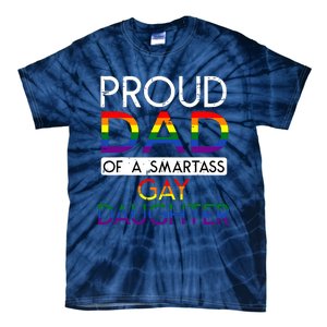 Proud Dad Of A Daughter Straight Ally Pride Month Tie-Dye T-Shirt