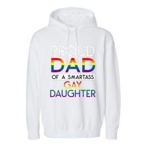 Proud Dad Of A Daughter Straight Ally Pride Month Garment-Dyed Fleece Hoodie