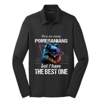 Pomeranian Dog Pomeranians Silk Touch Performance Long Sleeve Polo