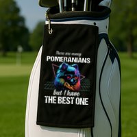 Pomeranian Dog Pomeranians Golf Towel