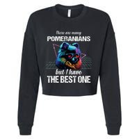 Pomeranian Dog Pomeranians Cropped Pullover Crew