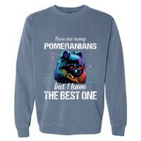 Pomeranian Dog Pomeranians Garment-Dyed Sweatshirt