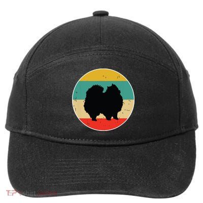 Pomeranian Dog 7-Panel Snapback Hat