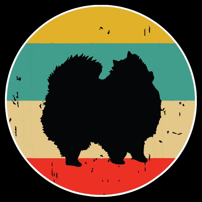 Pomeranian Dog Flat Bill Trucker Hat
