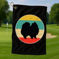 Pomeranian Dog Golf Towel