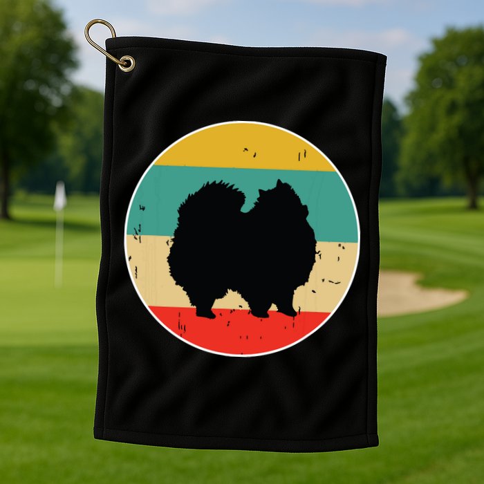 Pomeranian Dog Golf Towel