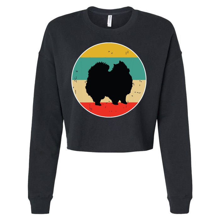 Pomeranian Dog Cropped Pullover Crew