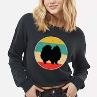 Pomeranian Dog Cropped Pullover Crew