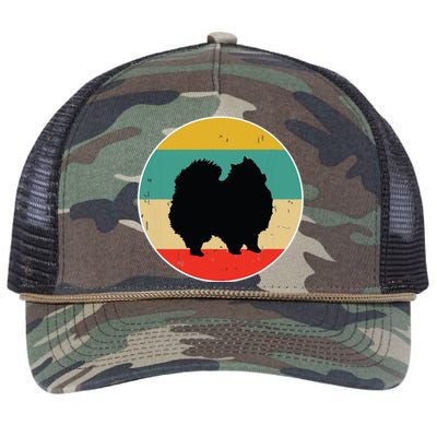 Pomeranian Dog Retro Rope Trucker Hat Cap