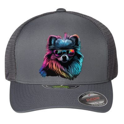 Pomeranian Dogs Pomeranians Flexfit Unipanel Trucker Cap