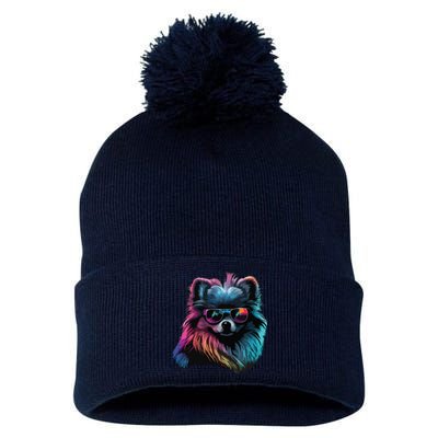 Pomeranian Dogs Pomeranians Pom Pom 12in Knit Beanie