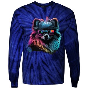 Pomeranian Dogs Pomeranians Tie-Dye Long Sleeve Shirt