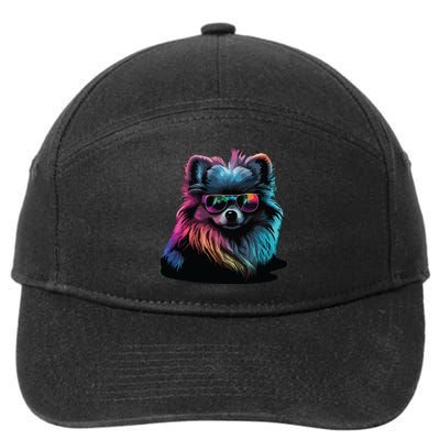 Pomeranian Dogs Pomeranians 7-Panel Snapback Hat