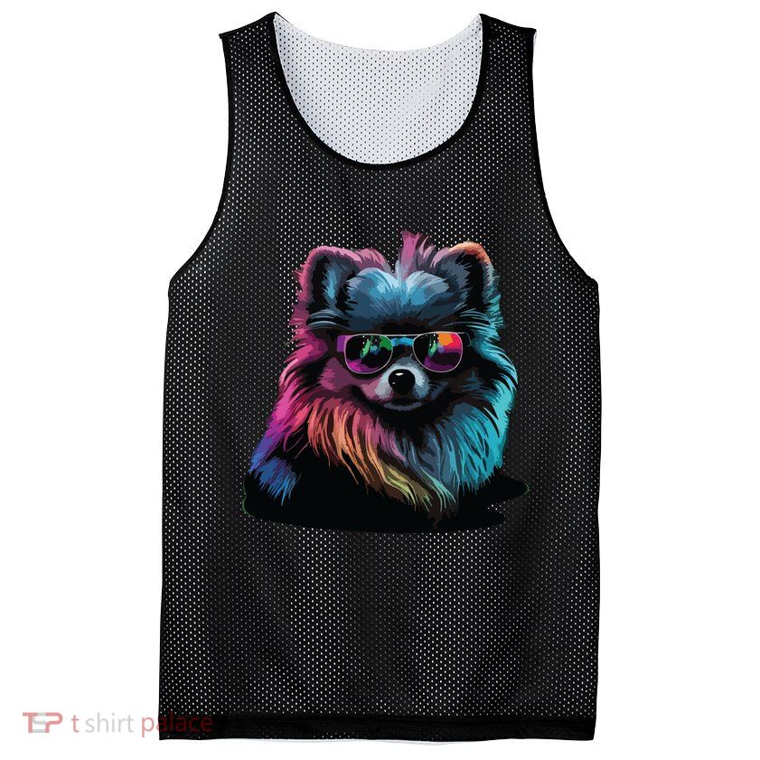 Pomeranian Dogs Pomeranians Mesh Reversible Basketball Jersey Tank