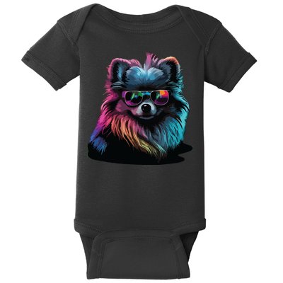 Pomeranian Dogs Pomeranians Baby Bodysuit