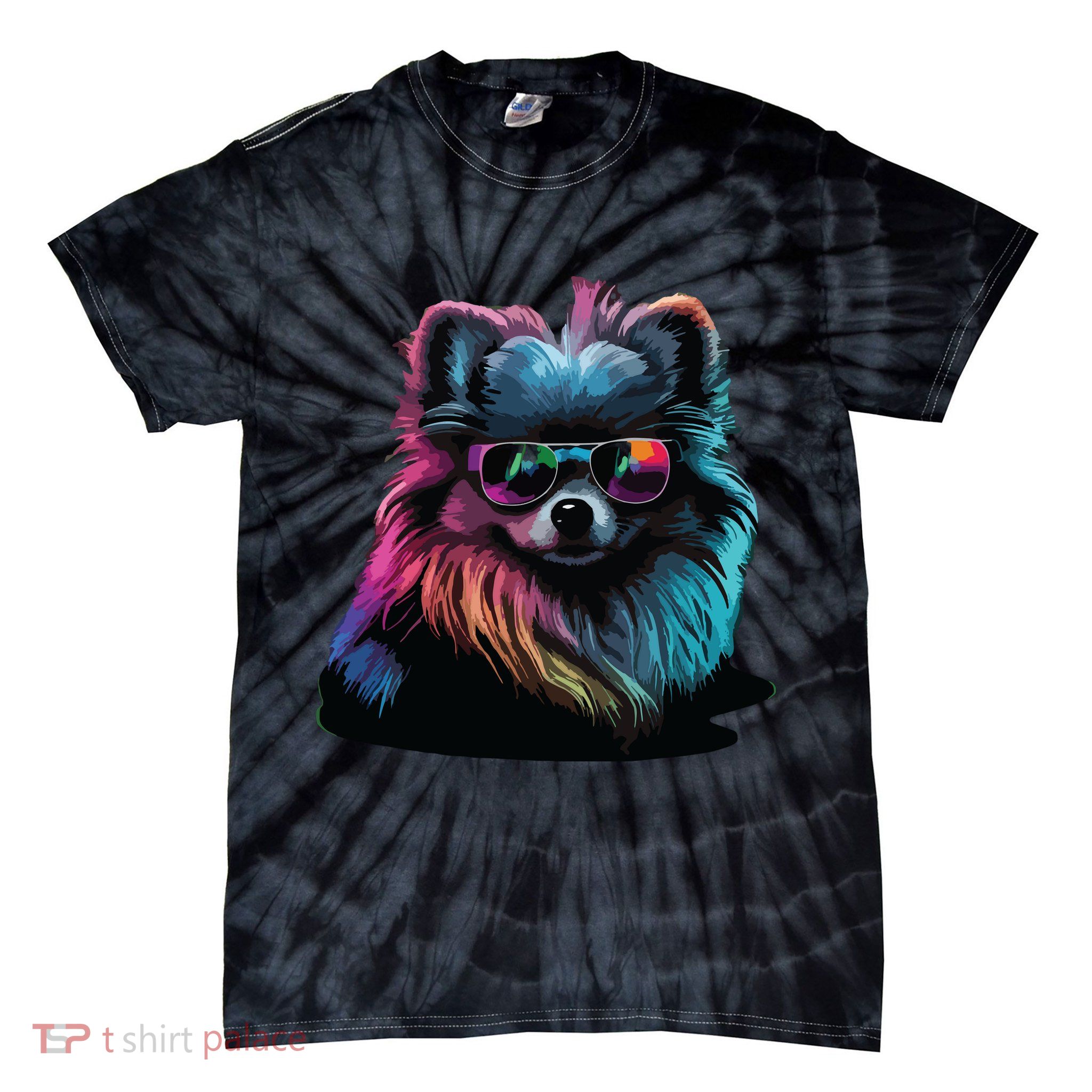 Pomeranian Dogs Pomeranians Tie-Dye T-Shirt