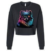 Pomeranian Dogs Pomeranians Cropped Pullover Crew