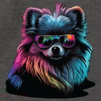 Pomeranian Dogs Pomeranians Vector Backpack