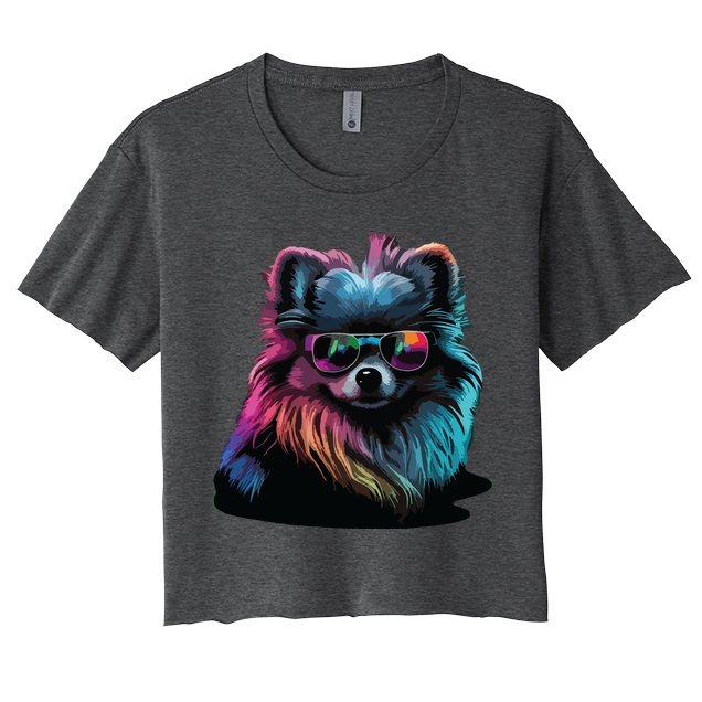 Pomeranian Dogs Pomeranians Crop Top