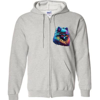 Pomeranian Dogs Pomeranians Full Zip Hoodie