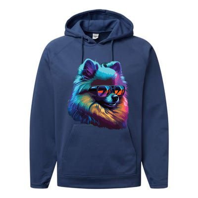 Pomeranian Dogs Pomeranians Performance Fleece Hoodie