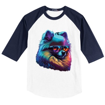 Pomeranian Dogs Pomeranians Baseball Sleeve Shirt