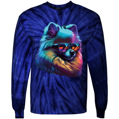 Pomeranian Dogs Pomeranians Tie-Dye Long Sleeve Shirt