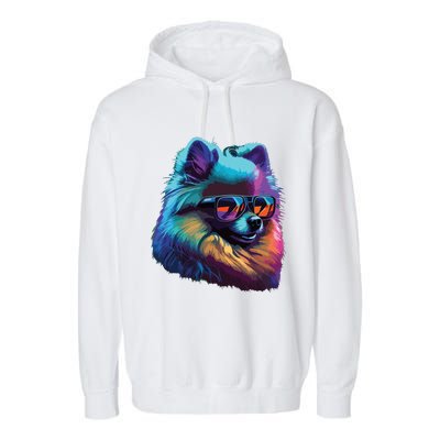 Pomeranian Dogs Pomeranians Garment-Dyed Fleece Hoodie