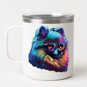 Pomeranian Dogs Pomeranians 12 oz Stainless Steel Tumbler Cup