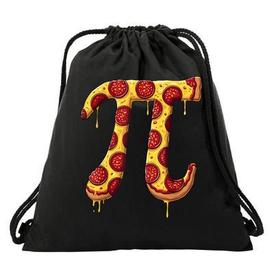 Pi Day Pizza Pepperoni Pi Symbol For Math Lover Pi Day Drawstring Bag