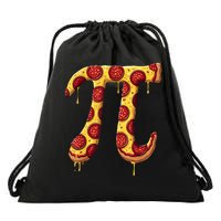 Pi Day Pizza Pepperoni Pi Symbol For Math Lover Pi Day Drawstring Bag