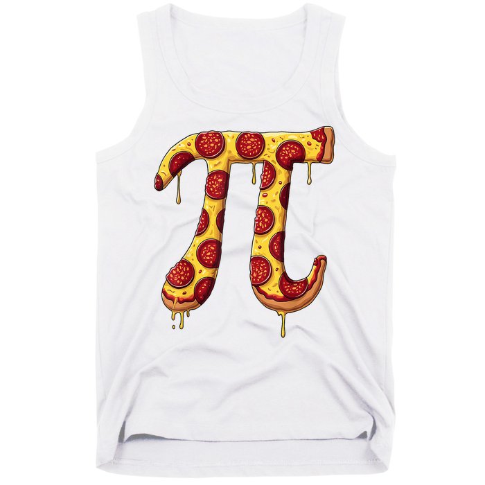 Pi Day Pizza Pepperoni Pi Symbol For Math Lover Pi Day Tank Top