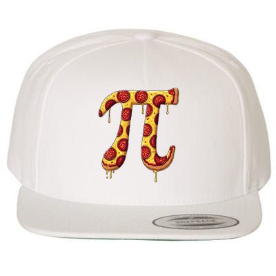 Pi Day Pizza Pepperoni Pi Symbol For Math Lover Pi Day Wool Snapback Cap