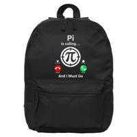 Pi Day Pi Is Calling And I Must Go .Png 16 in Basic Backpack