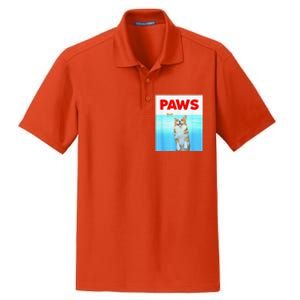 Paws Dog Parody 80s Corgi Shark Funny Dog Dry Zone Grid Polo