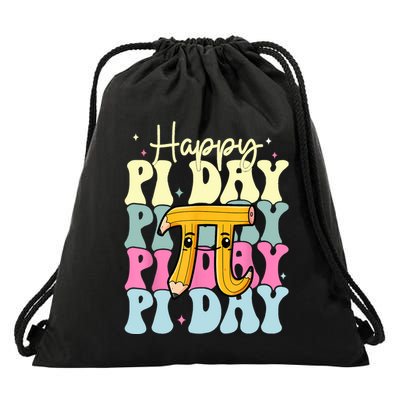 Pi Day Pi Day Women Pi Day Math Teacher Drawstring Bag