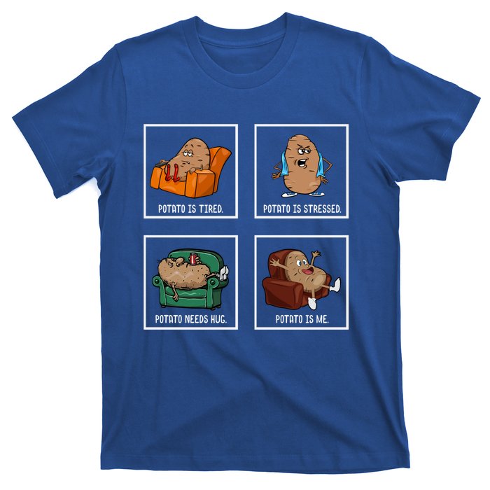 Potato Day Pun Meme Cute Yam Vegan Vegetarian Vegetable Gift T-Shirt