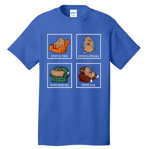 Potato Day Pun Meme Cute Yam Vegan Vegetarian Vegetable Gift Tall T-Shirt